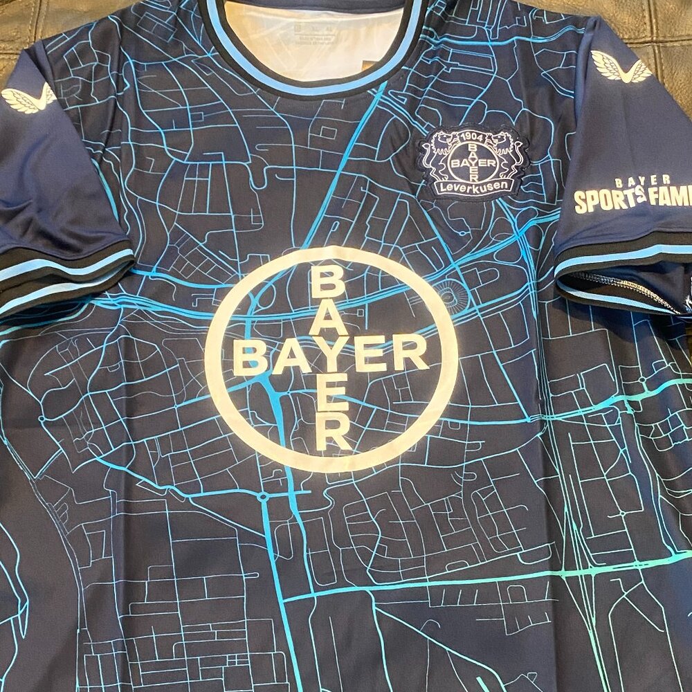 GERMANY Bundesliga BAYER 04 LEVERKUSEN Men's JERSEY Sz M,L,XL,2XL By Castore